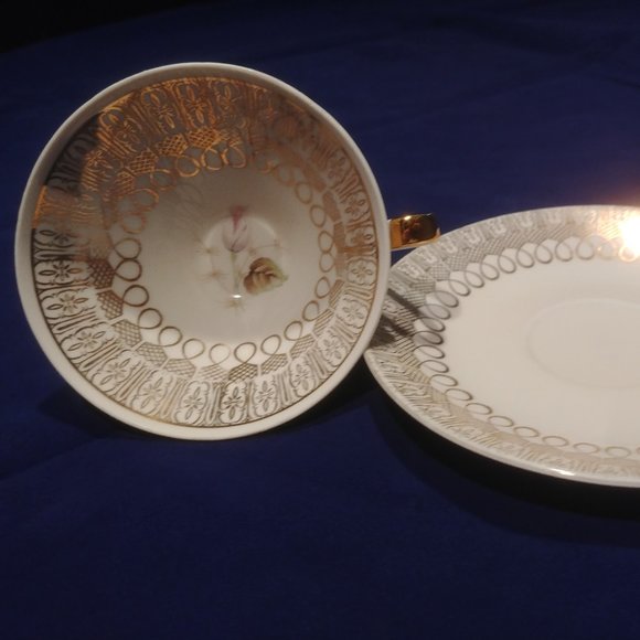 china set tea cup and plate  Set of 2 gold - Picture 10 of 10